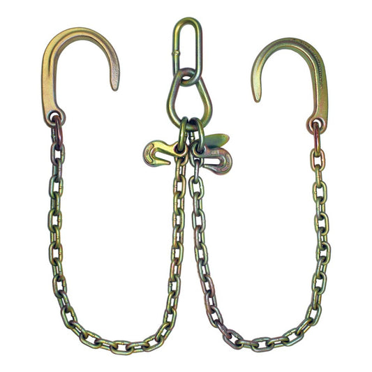 5/16" x 2' Low-Profile Grade 70 8" J Hook V-Chain - LP11-8D