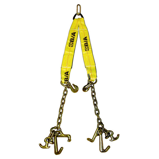 Low-Profile R, T, & Mini J Hook Adjustable V-Strap w/3' Legs